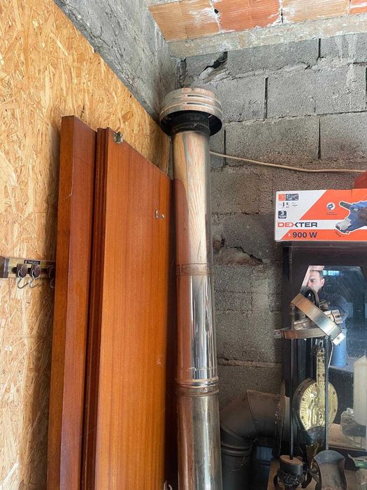 Recuperador de Calor a Lenha + Tubagem Inox – Oportunidade