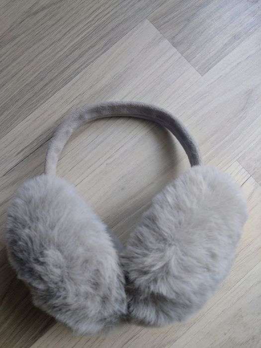 Mega duże puchate włochate futerkowe nauszniki