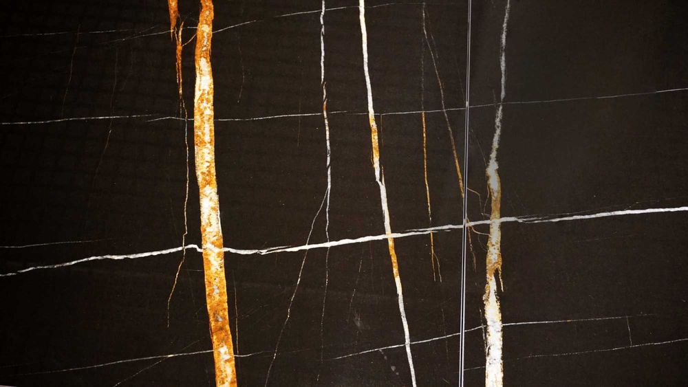 Stół Tectona blat spiek Sahara Noir Extra 240 cm x 100 cm