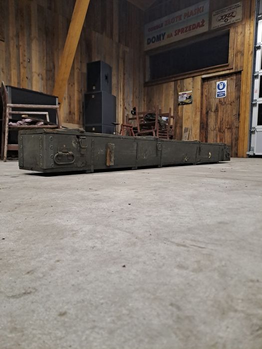 Skrzynie wojskowe drewniane transportowe