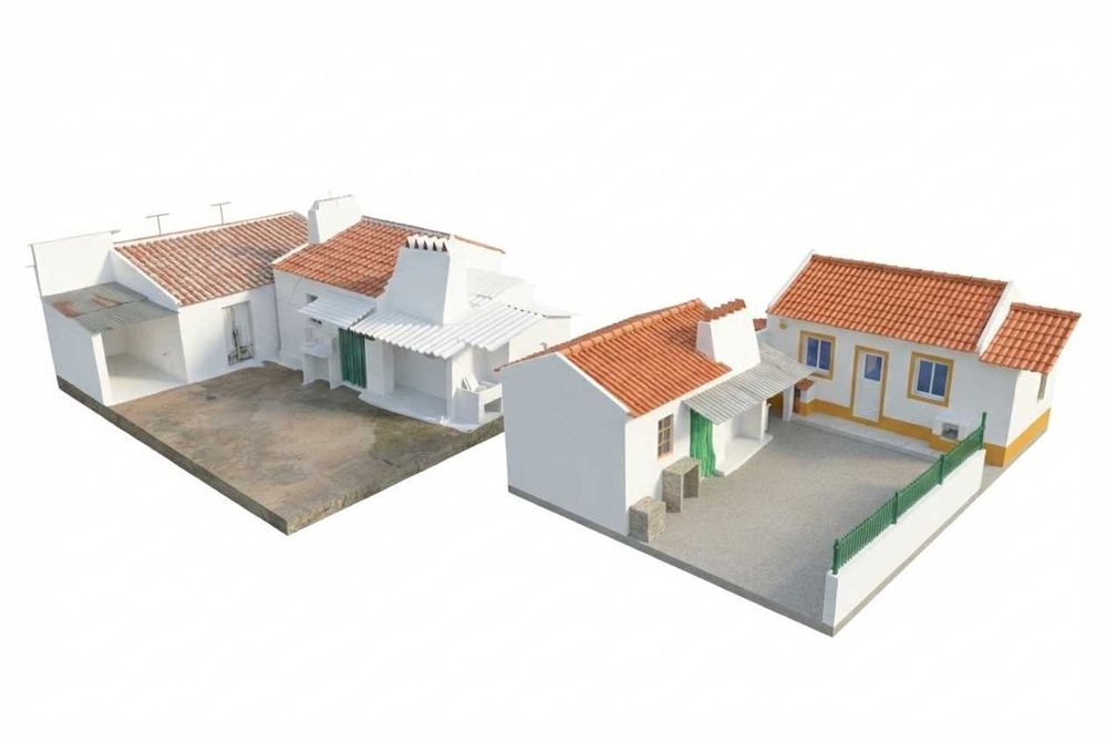 Moradia T1 Totalmente Remodelada + 2 Anexos + Terreno