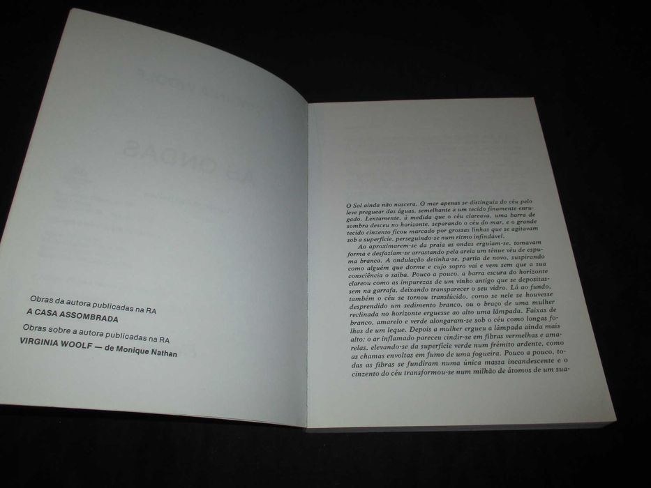 Livro As Ondas Virginia Woolf Relógio D'Água