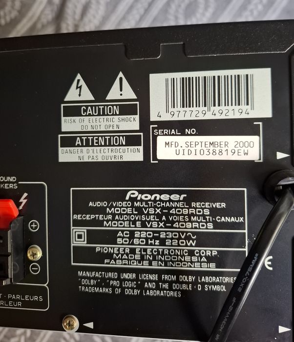 Amplituner Pioneer VSX 409RDS