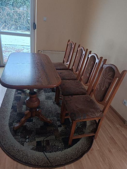 Ława rozkładana, 4 krzesla kpl