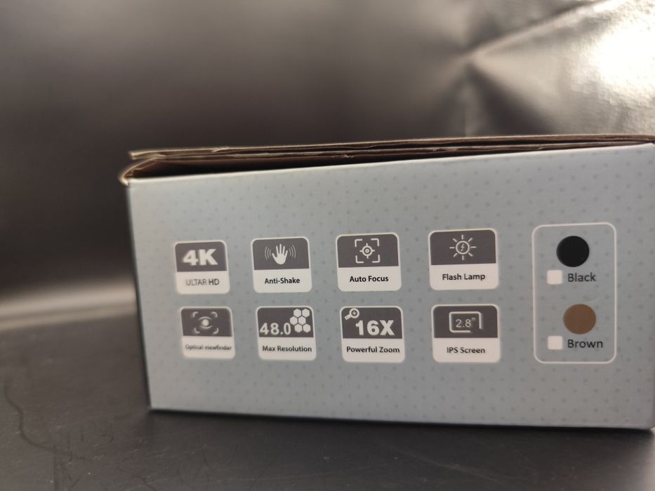 Câmara Fotográfica Digital Estilo Vintage 4K (48MP) – NOVA em Caixa