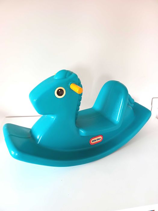 bujak plastikowy dla dziecka konik na biegunach little tikes morski