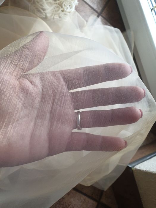 Organza organtyna morela/ecru szal 100 x 280