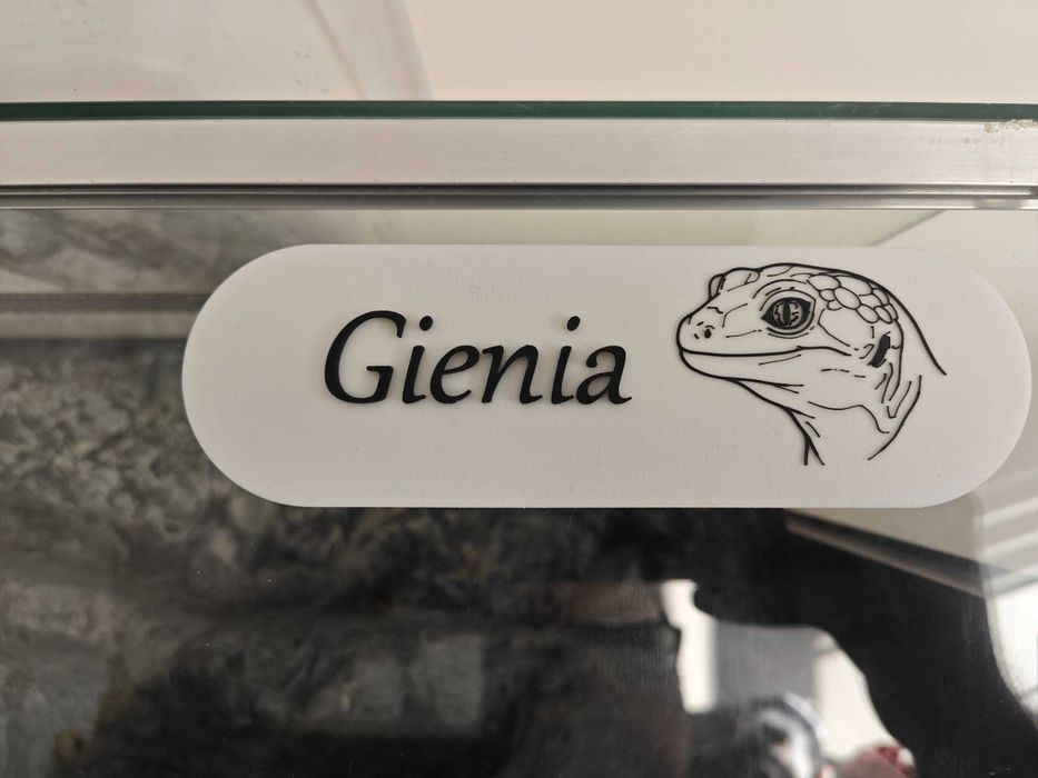 Personalizowana Tabliczka Imienna do Terrarium / Klatki - 3D