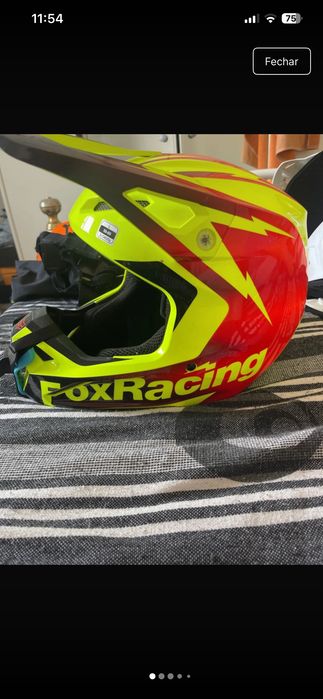 Capacete mota foxV1