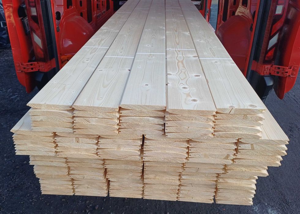 Deska tarasowa elewacyjna heblowana podłogowa półbal boazeria podbitka