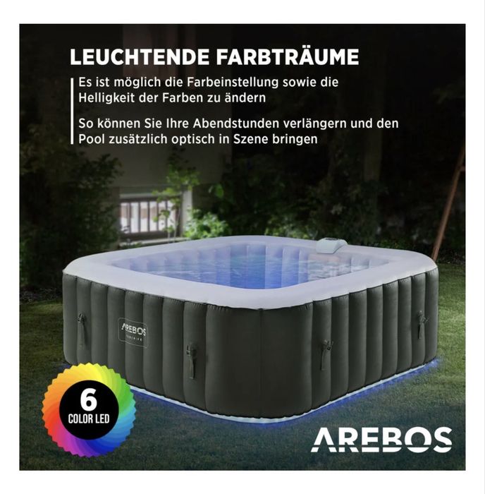 Jacuzzi ogrodowe 6 osobowe Arebos