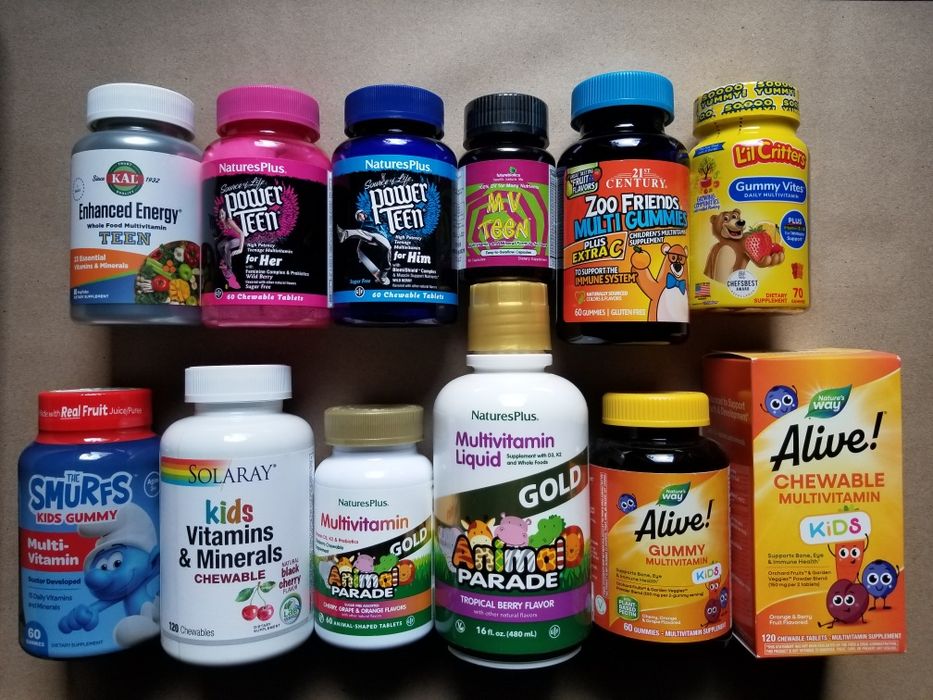 Вітаміни для дітей!Вітамін Д3,С,омега,кальцій,магній,цинк.