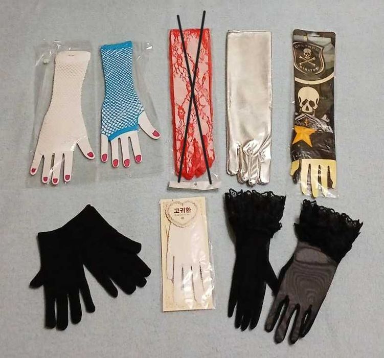 Перчатки рукавички карнавальные