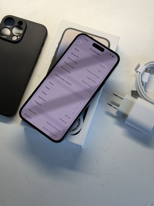 iPhone 14 Pro Max 256gb czarny bateria 100% komplet