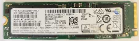 SSD M.2 NVMe Samsung 256GB
