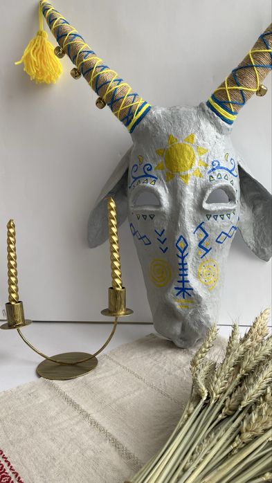 Маска кози для Вертепу, вертеп, Меланки, Коляда