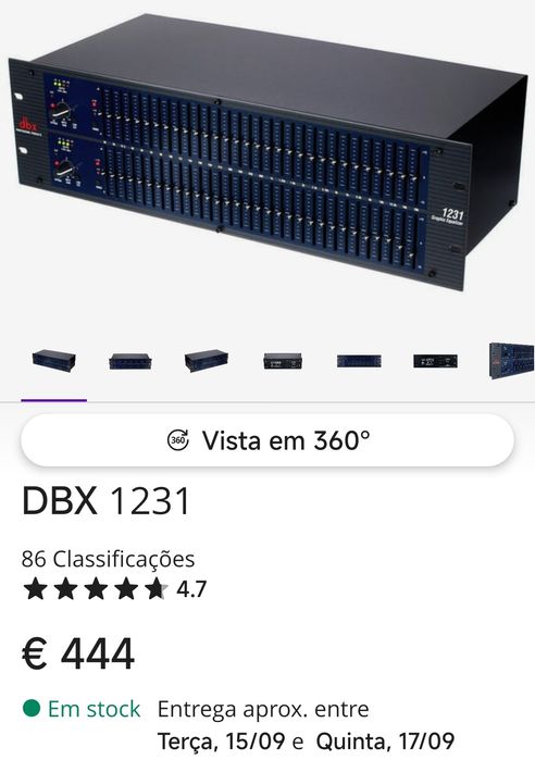 Equalizador DBX 1231