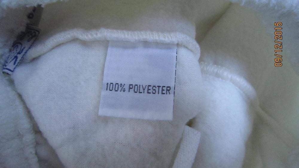 Флисовые молочные штаны в сердечки р. 62см