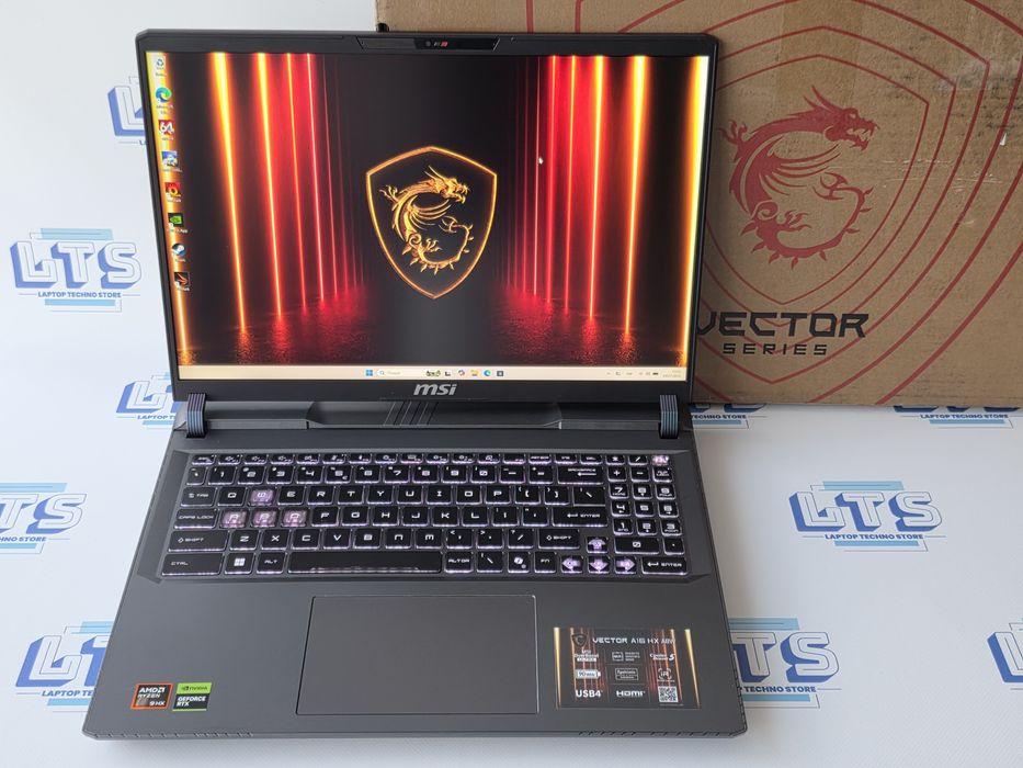 Msi vector a16 rtx5070Ti 2.5k 240Hz R9-8940HX/ram16/ssd-1Tb (комплект) (стан нового)