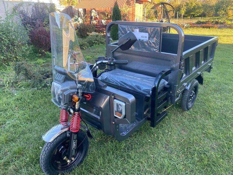 Вантажний електричний Трицикл GP-1000 C Сірий