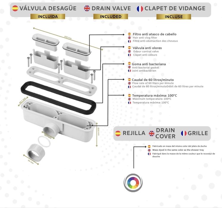 Soulhome - base duche 90x90