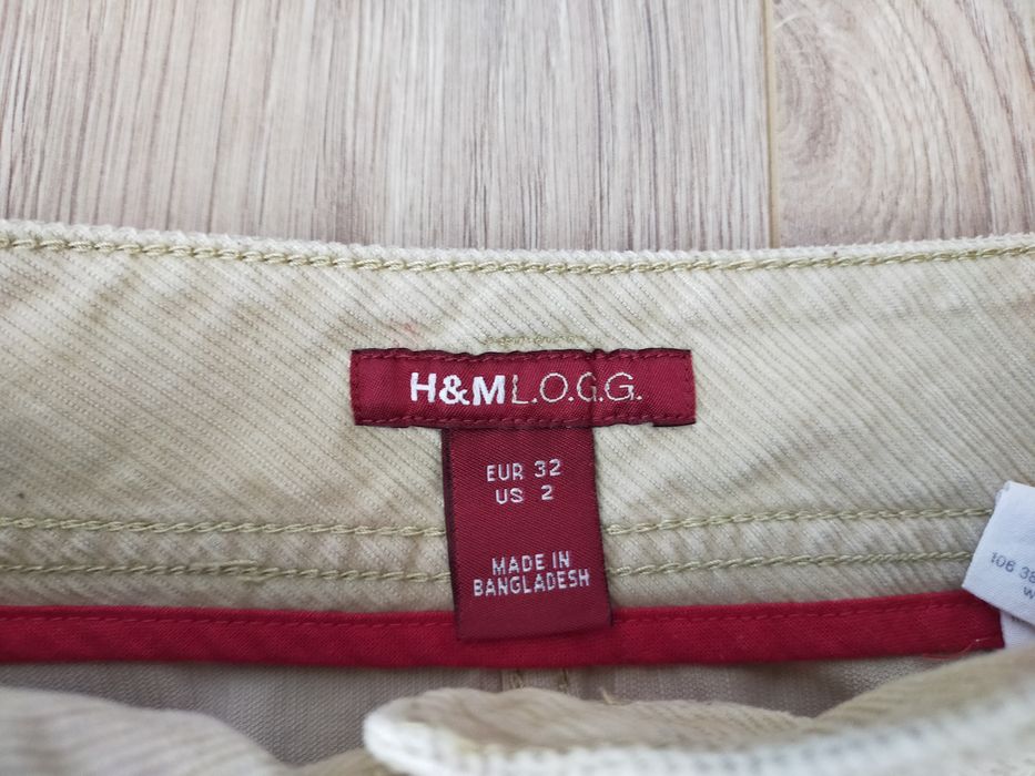 Спідниця бежива вельвет H&M
