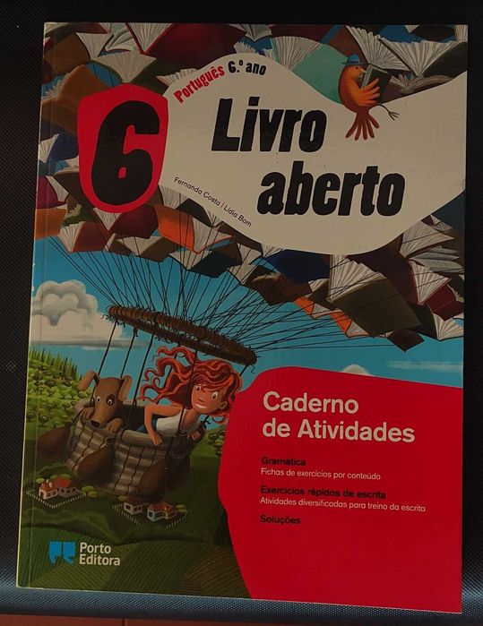 Livro Aberto Caderno de atividades Português 6ºano