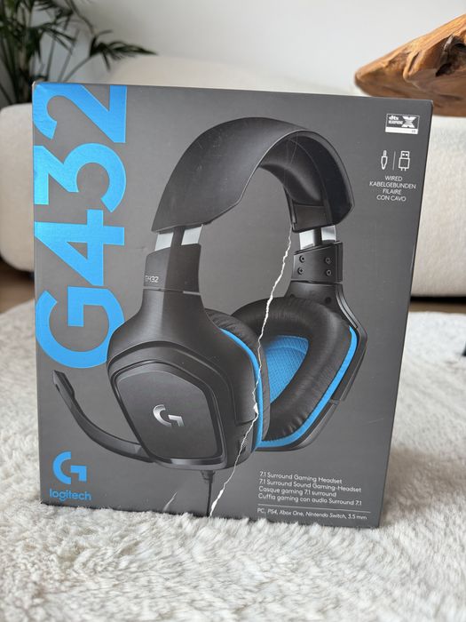 Słuchawki Gamingowe Logitech G432 z Dźwiękiem Przestrzennym 7.1