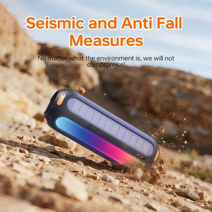 Блютуз колонка T69 Pro Max 20W. Сонячна зарядка, мульті ліхтар, магніт