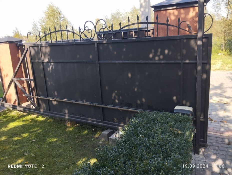 відкатні ворота б/у автоматика під проєм 4м