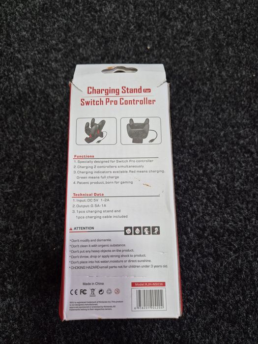 Base de Carregamento para Comando Nintendo Switch Pro