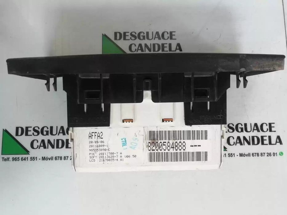 ECRÃ MULTIFUNÇÕES NISSAN PRIMASTAR FURGÃO 2007 -82005844888