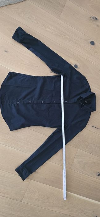 Koszula granatowa easy iron slum fit H&M R.S