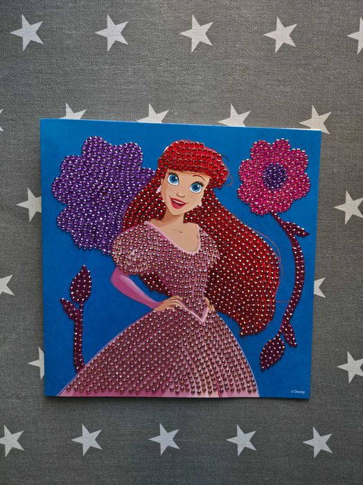 Kartki okolicznościowe, Disney Princess, haft diamentowy.