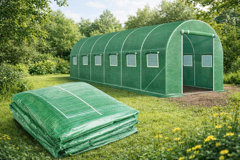 FOLIA zamienna POSZYCIE na tunel ogrodowy szklarnie 6x2,5x2m MOCNA UV5