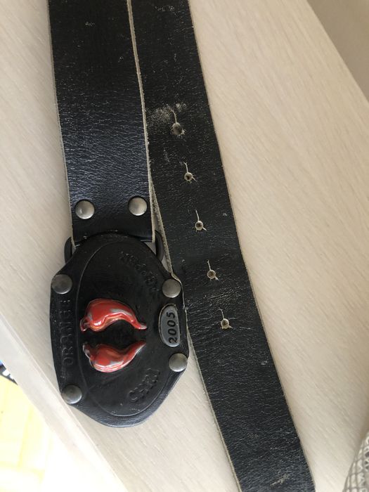 Boss, skorzany oryginalny pasek meski