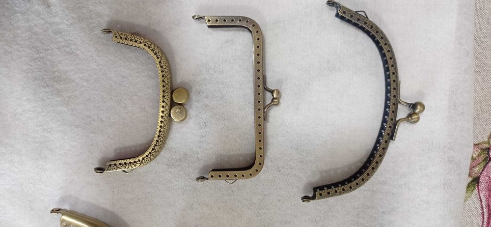 Alças para mala em madeira e metal