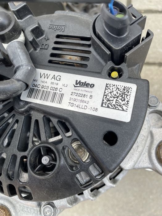 Генератор Volkswagen Polo Skoda Fabia Seat Ibiza 1.0 TSI