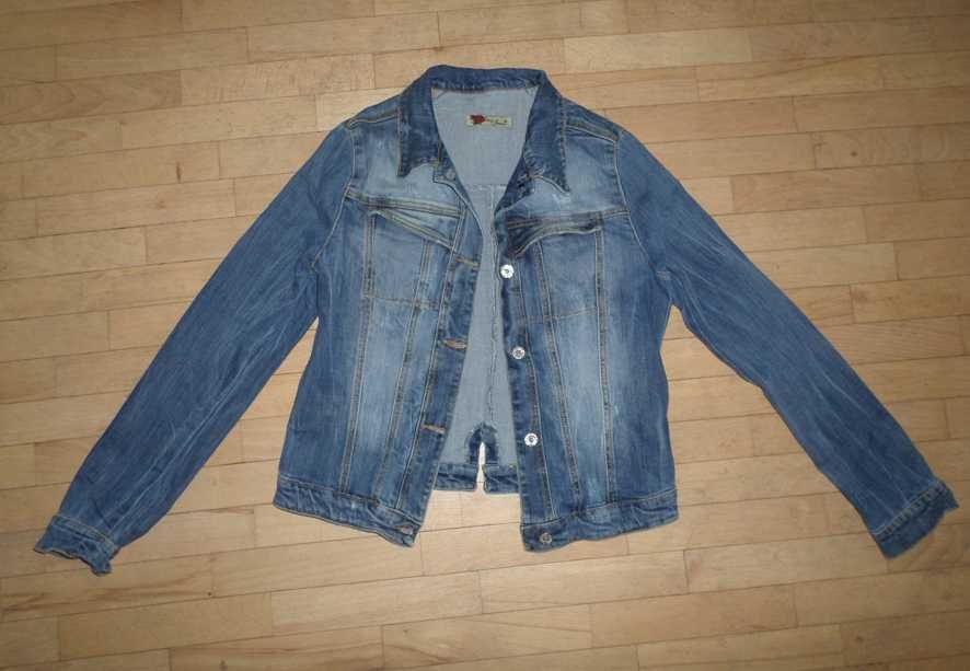 Идеал сост! Джинсовая куртка женская размер  S 40-42