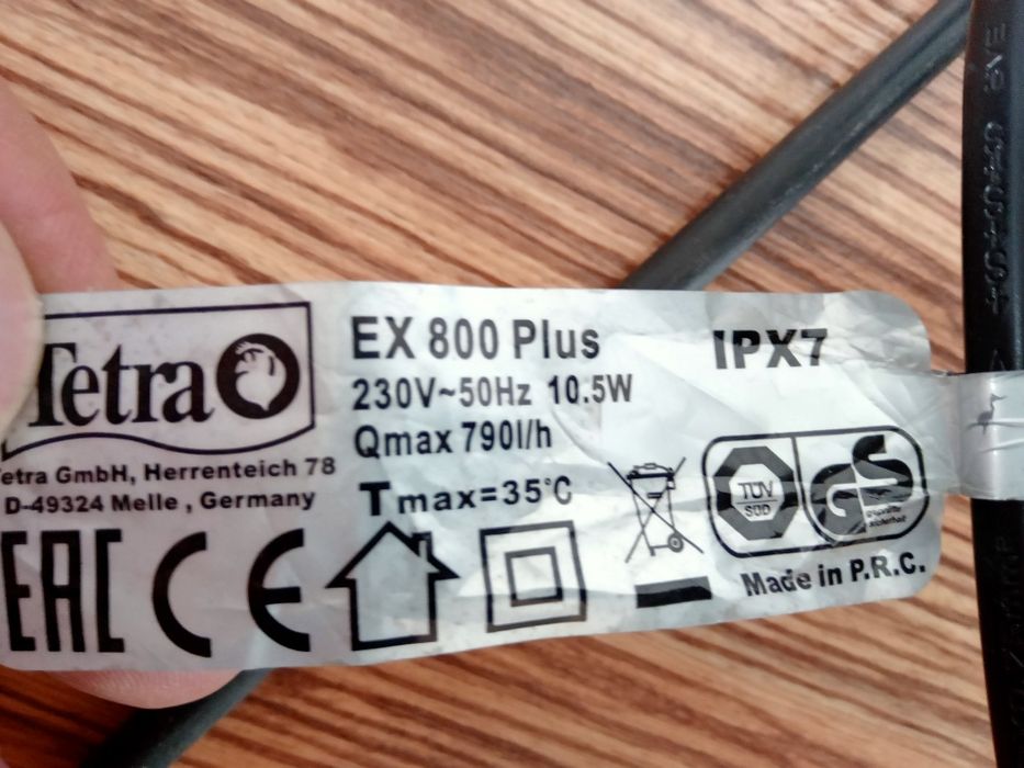 Filtr Tetra EX 800 Plus.