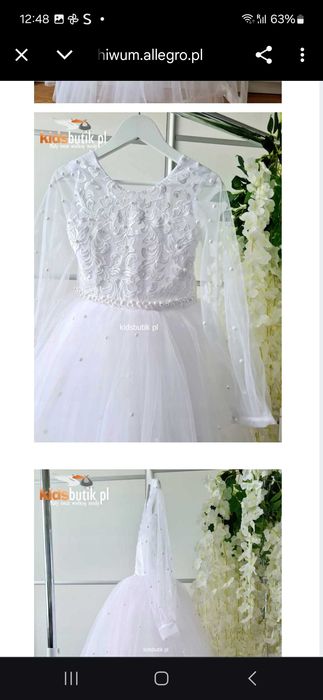 Sukienka okolicznosciowa/komunijna dla dziewczynki