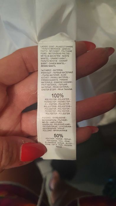 Pikowany Ocieplany Płaszczyk Puchowy MOHITO 36 (S)