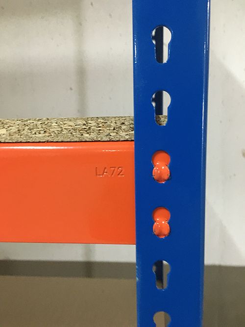 Regał magazynowy 2438 x 2450 x 620 5P OSB do sklepu garażu warsztatu