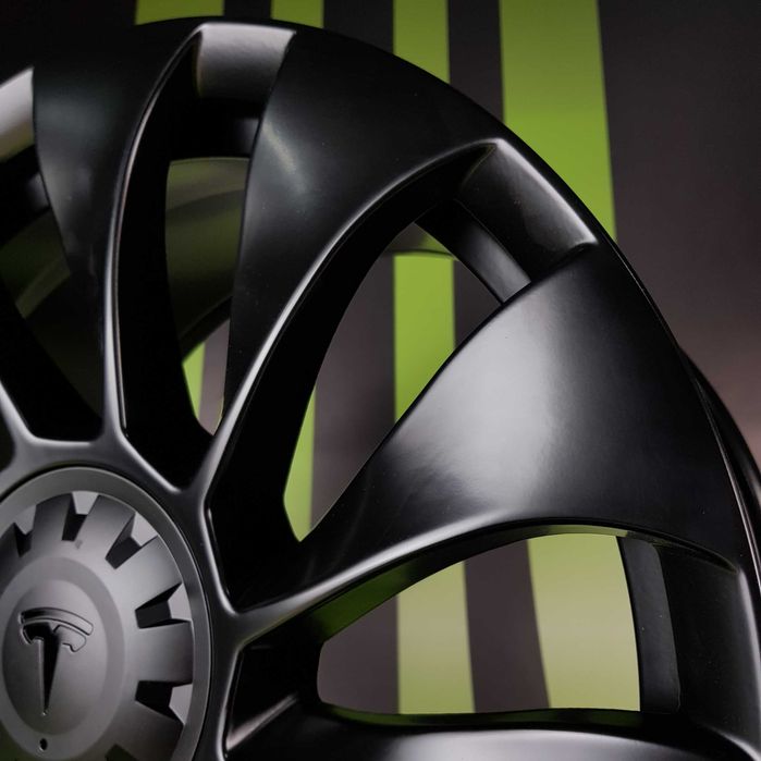 Нові Диски На Авто R19 5x114.3 Tesla Model Y Tesla Perfomance Тесла Турбіни Black Matt Р19 NEW