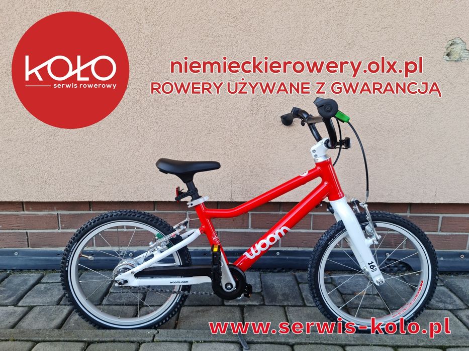 Rower dziecięcy WOOM GO 3 koła 16 AUTOMAGIC aluminium jak nowy POLECAM
