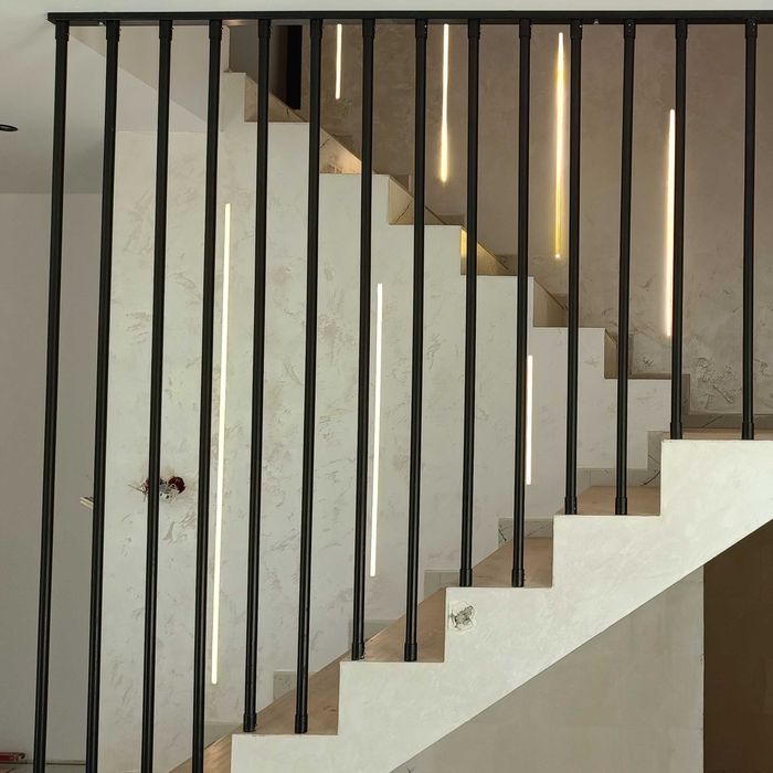 Balustrada Lamelowa Harfa Kwadratowa/Okrągła do Samodzielnego Montażu