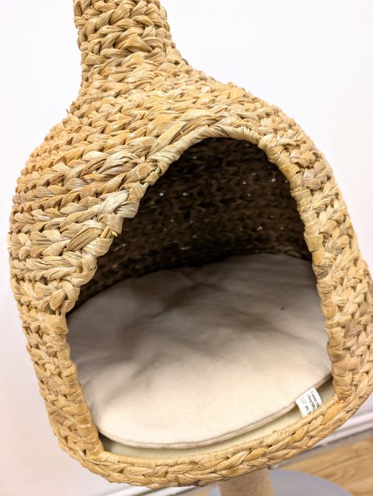 Karlie Banana Leaf Drapak dla Kota 50x50x105cm Beżowy Wiklinowy