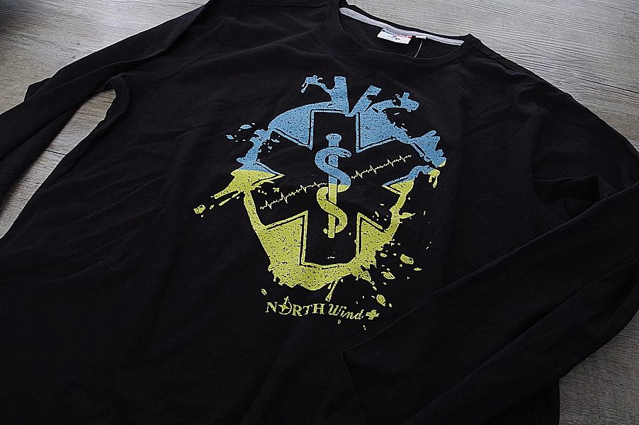 Koszulka Serce Ratownika UA z długim rękawem czarna (S)