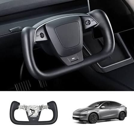 Entrega incluída - VOLANTE YOKE Tesla Model 3 Highland & Model Y Juniper - 2024 - 2026 - ENTREGA incluida