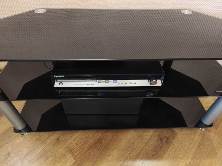 Стіл під телевізор тумба під TV скляна тумба